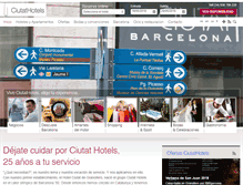 Tablet Screenshot of ciutathotels.com
